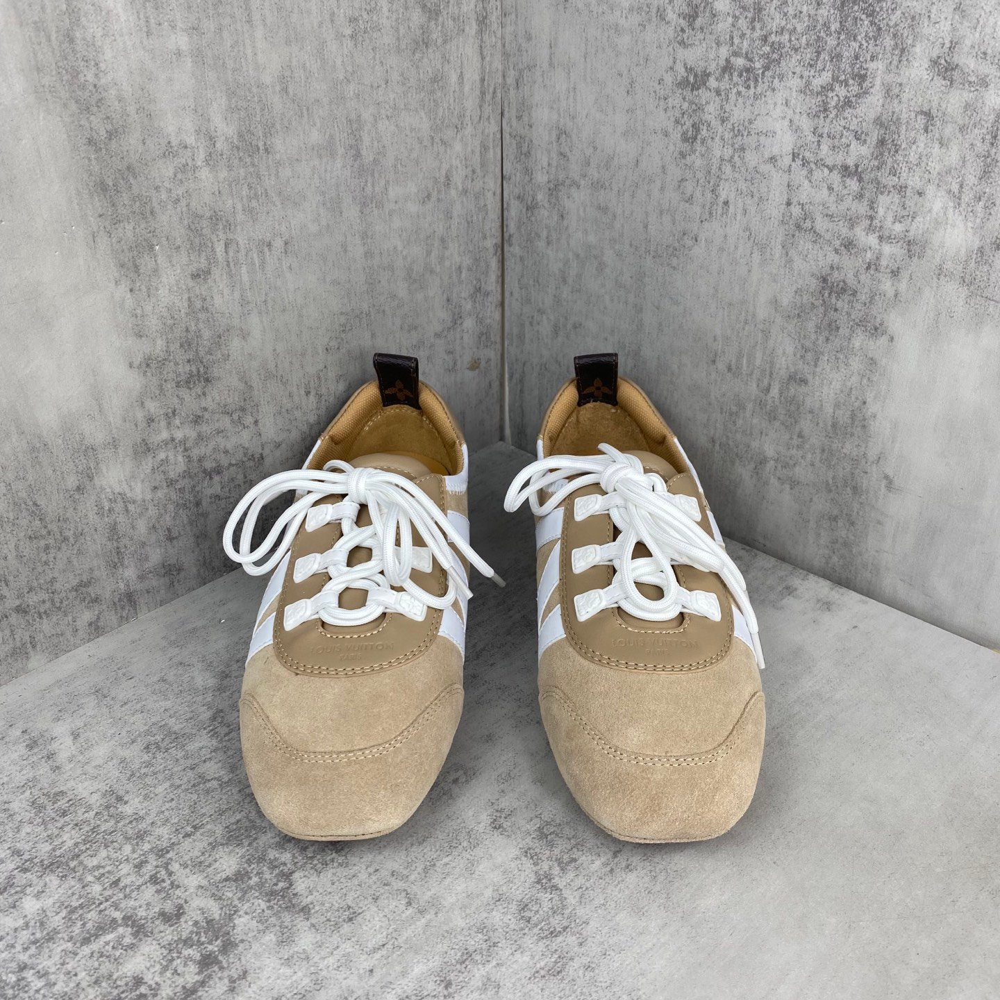 LOUIS VUITTON SneaKerina 2025 Spring/Summer Women's Training Shoes khaki