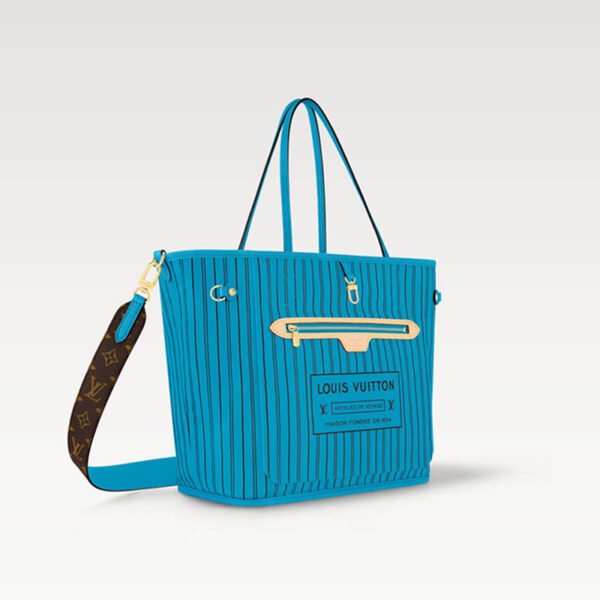 Neverfull Bandoulière Inside Out MM M13753 Gaston Blue