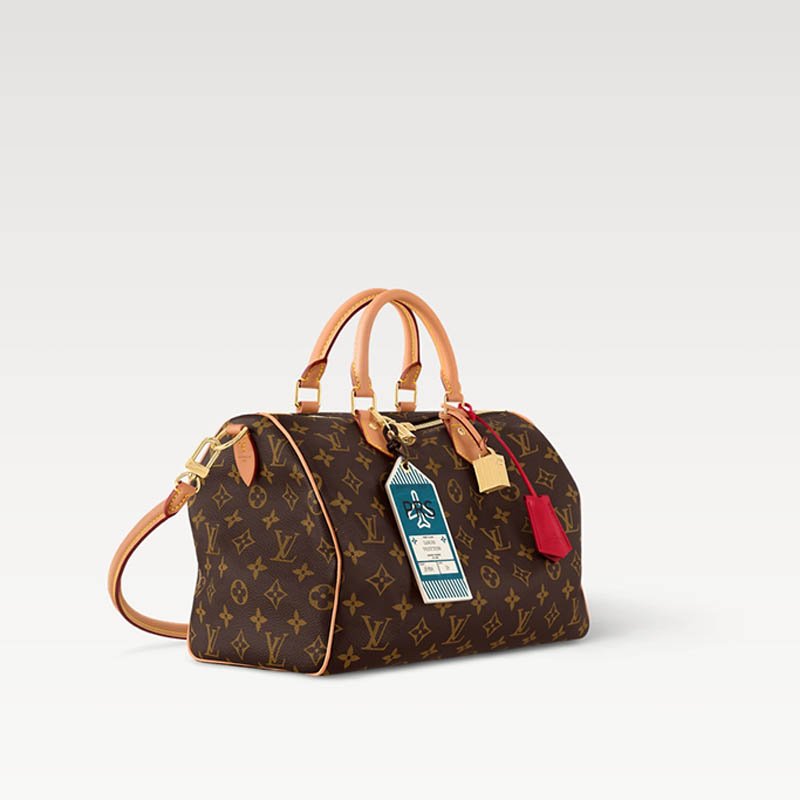 Speedy Soft 30 Crafty Bag M11945 MONOGRAM ROUGE