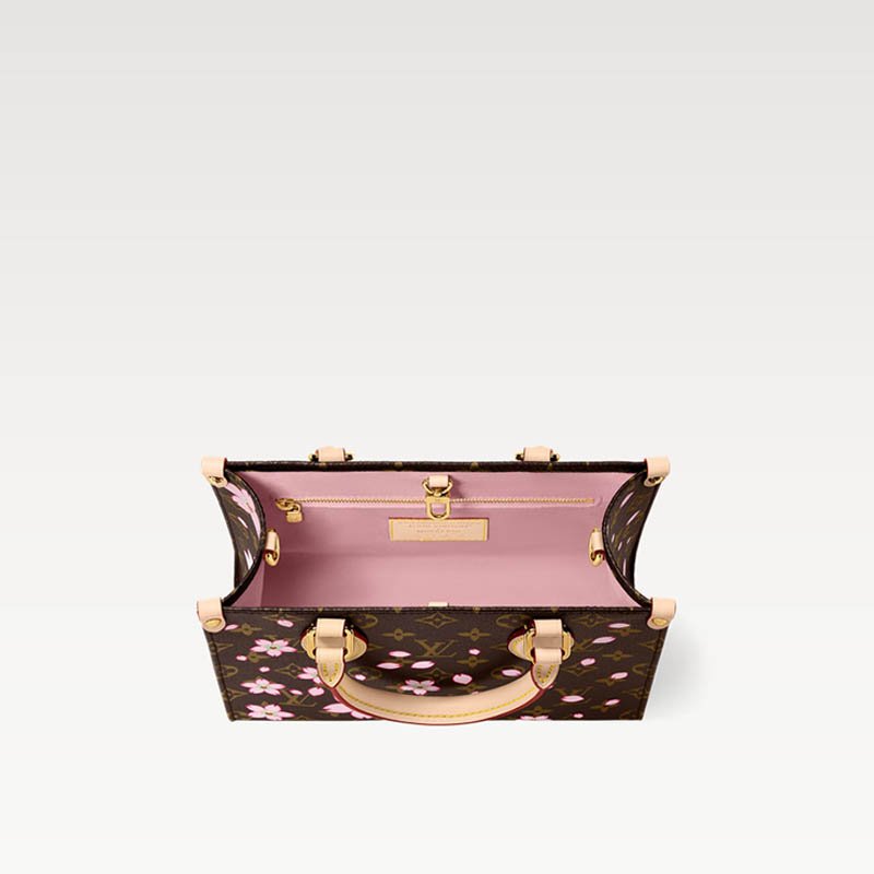 LV x TM OnTheGo PM Bag M13269 Sakura Brown