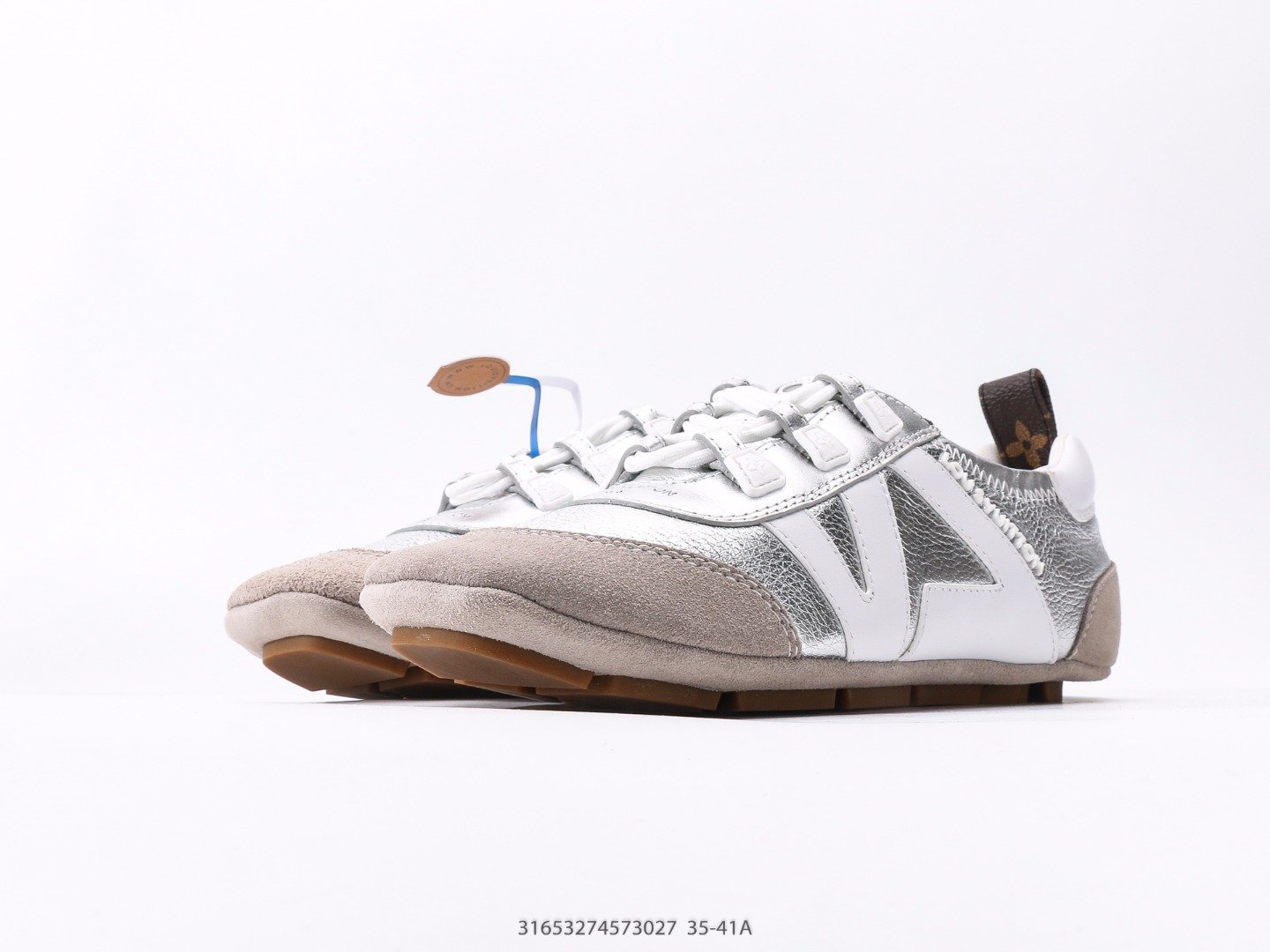 LOUIS VUITTON SneaKerina 2025 Spring/Summer Women's Training Shoes silver