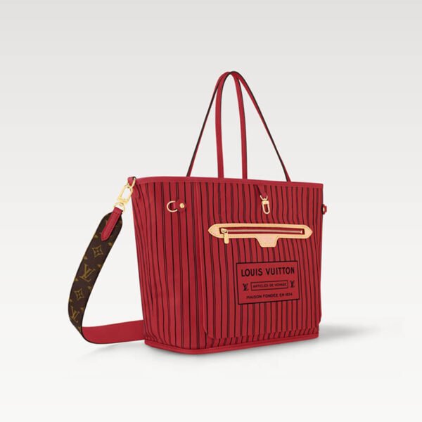 Neverfull Bandoulière Inside Out MM M12708 Sari Red