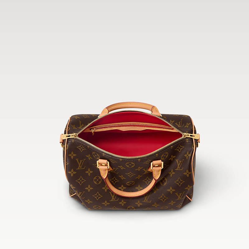 Speedy Soft 30 Crafty Bag M11945 MONOGRAM ROUGE