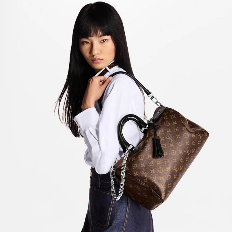 Speedy Soft 30 Dark Bag M12243 Monogram Black
