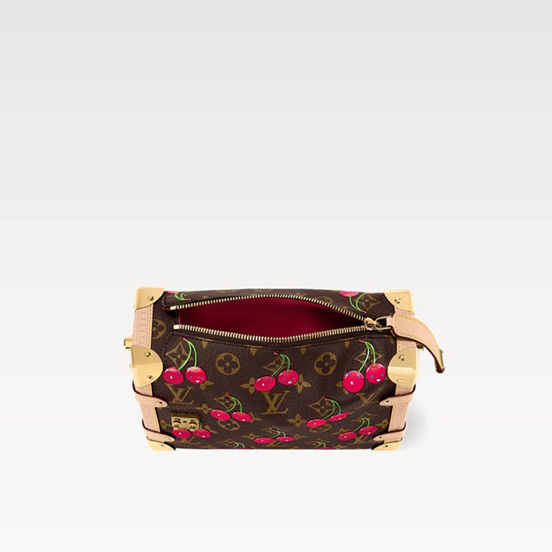 LV x TM Side Trunk MM Bag M14278 Monogram cherry coated canvas