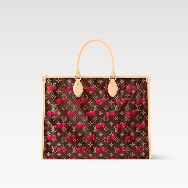 LV x TM OnTheGo GM Bag M14306 Monogram cherry crystal