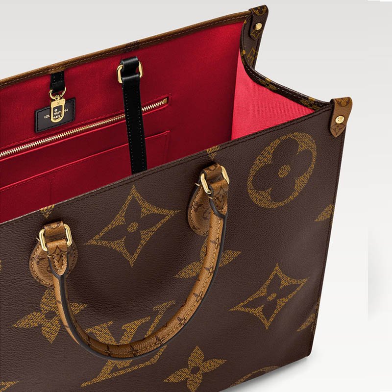 OnTheGo GM Tote Bag M45320 Monogram and Monogram Reverse coated canvas trim