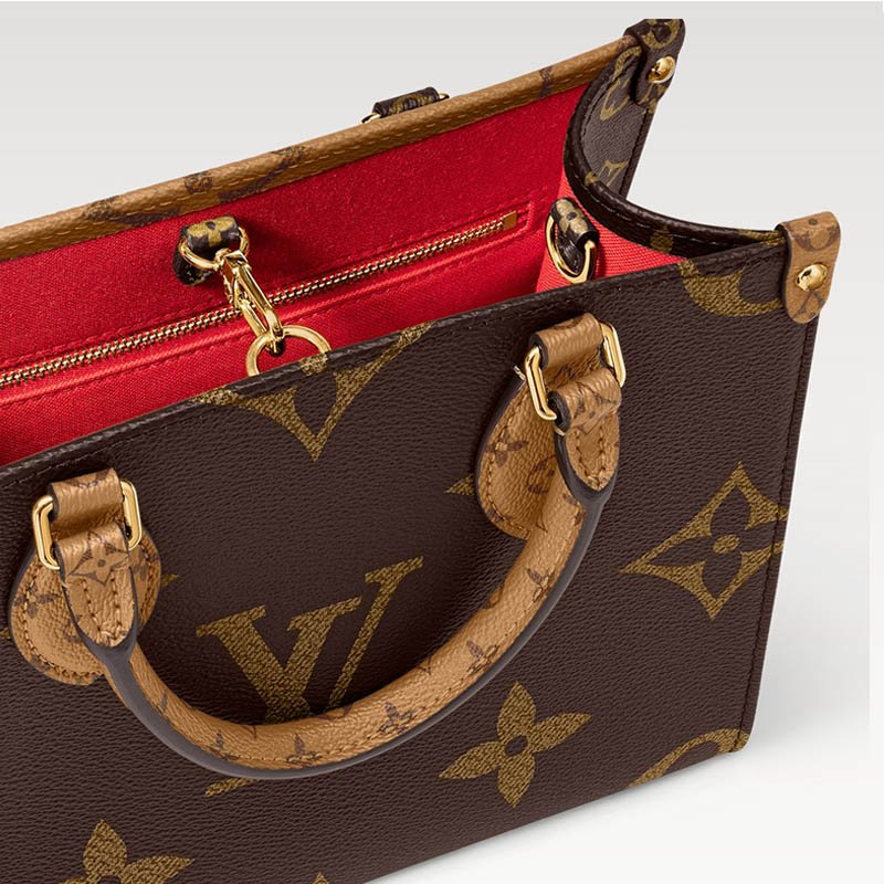OnTheGo PM Tote Bag M46373 Monogram and Monogram Reverse coated canvas