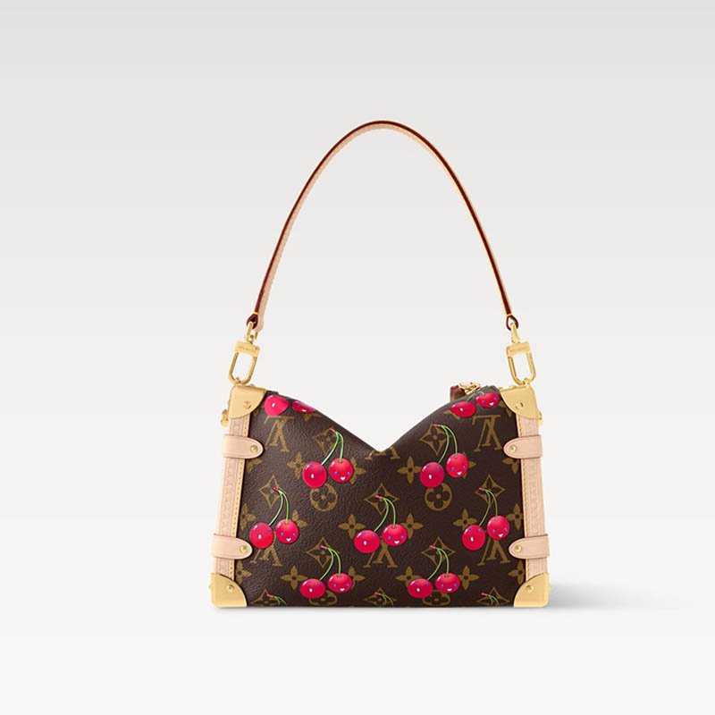 LV x TM Side Trunk MM Bag M14278 Monogram cherry coated canvas