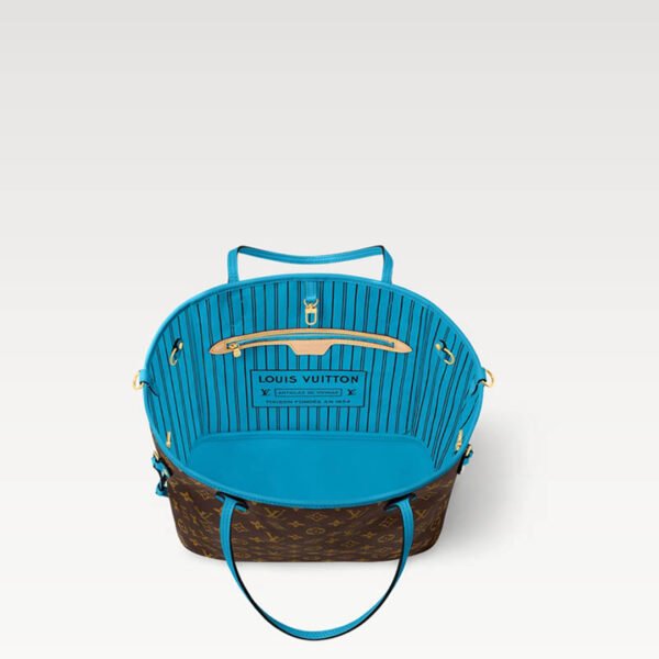 Neverfull Bandoulière Inside Out MM M13753 Gaston Blue
