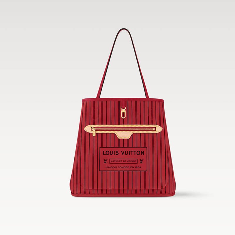 Neverfull Bandoulière Inside Out MM M12708 Sari Red