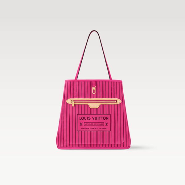 Neverfull Bandoulière Inside Out MM M12707 Pondichery Pink