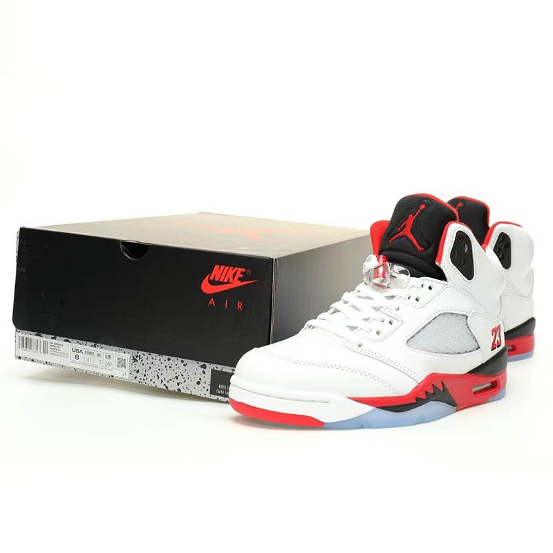Air Jordan 5 Fire Red Black Tongue (Ln5 A1)