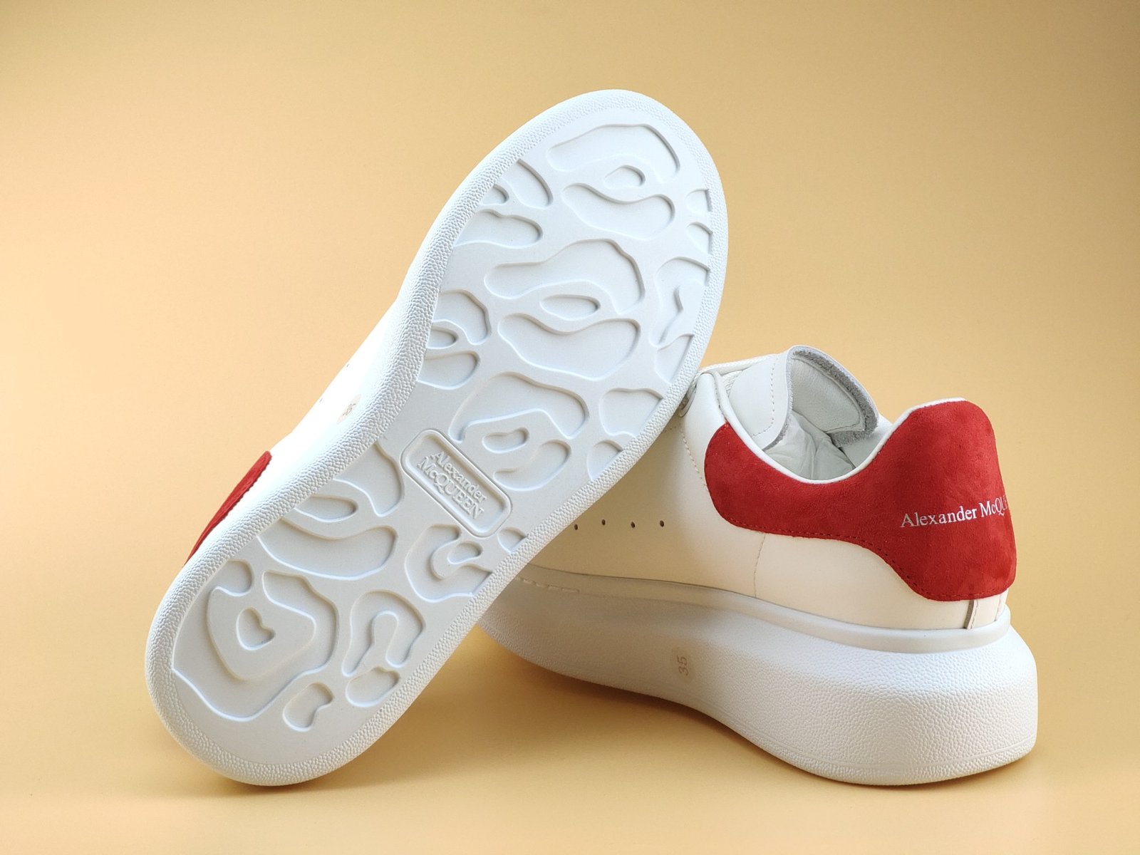 Alexander McQueen Oversized Exaerated-Sole Suede Leather Sneakers