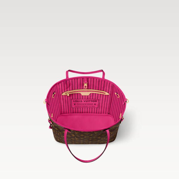 Neverfull Bandoulière Inside Out MM M12707 Pondichery Pink