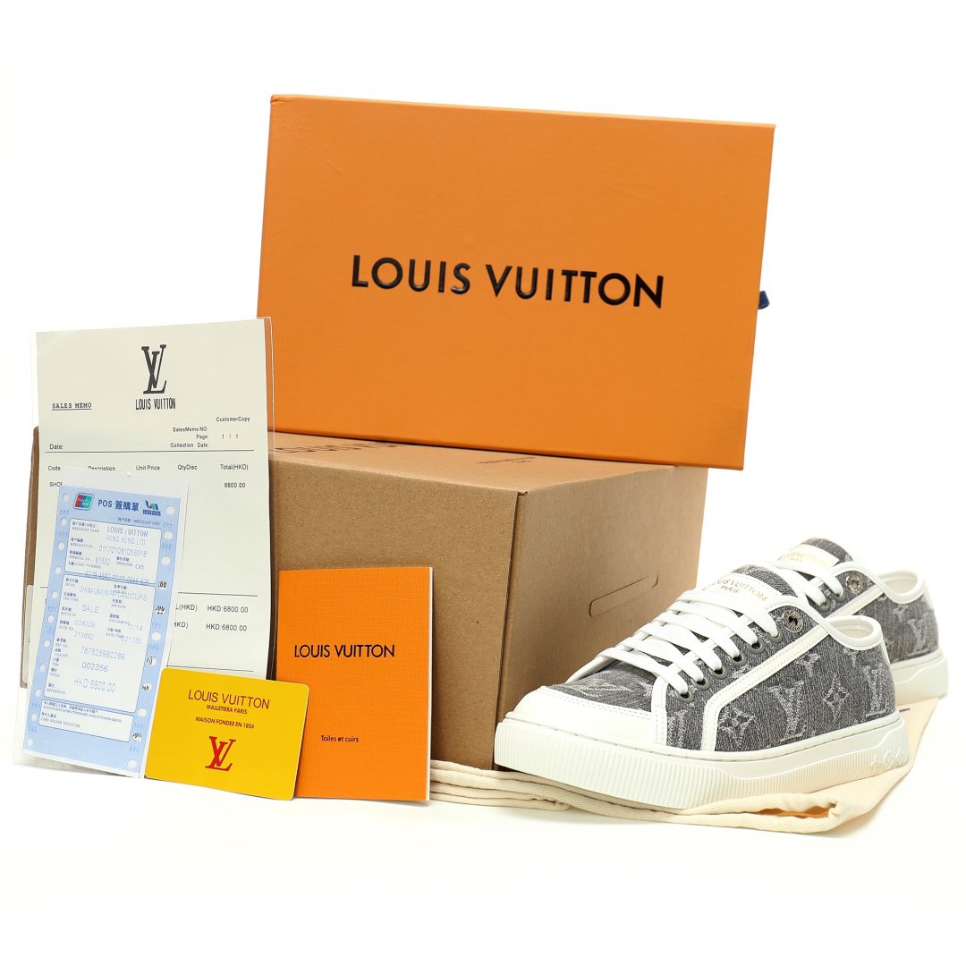 Louis Vuitton LAGOON Low Sneaker christian lady grey