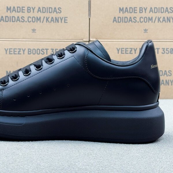 Alexander McQueen Oversized Exaerated-Sole Suede Leather Sneakers black