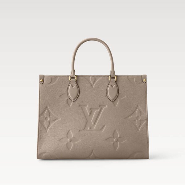 Onthego MM Tote Bag M45607 Tourterelle Beige