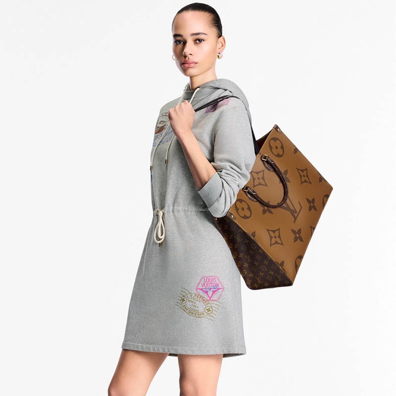 OnTheGo GM Tote Bag M45320 Monogram and Monogram Reverse coated canvas trim
